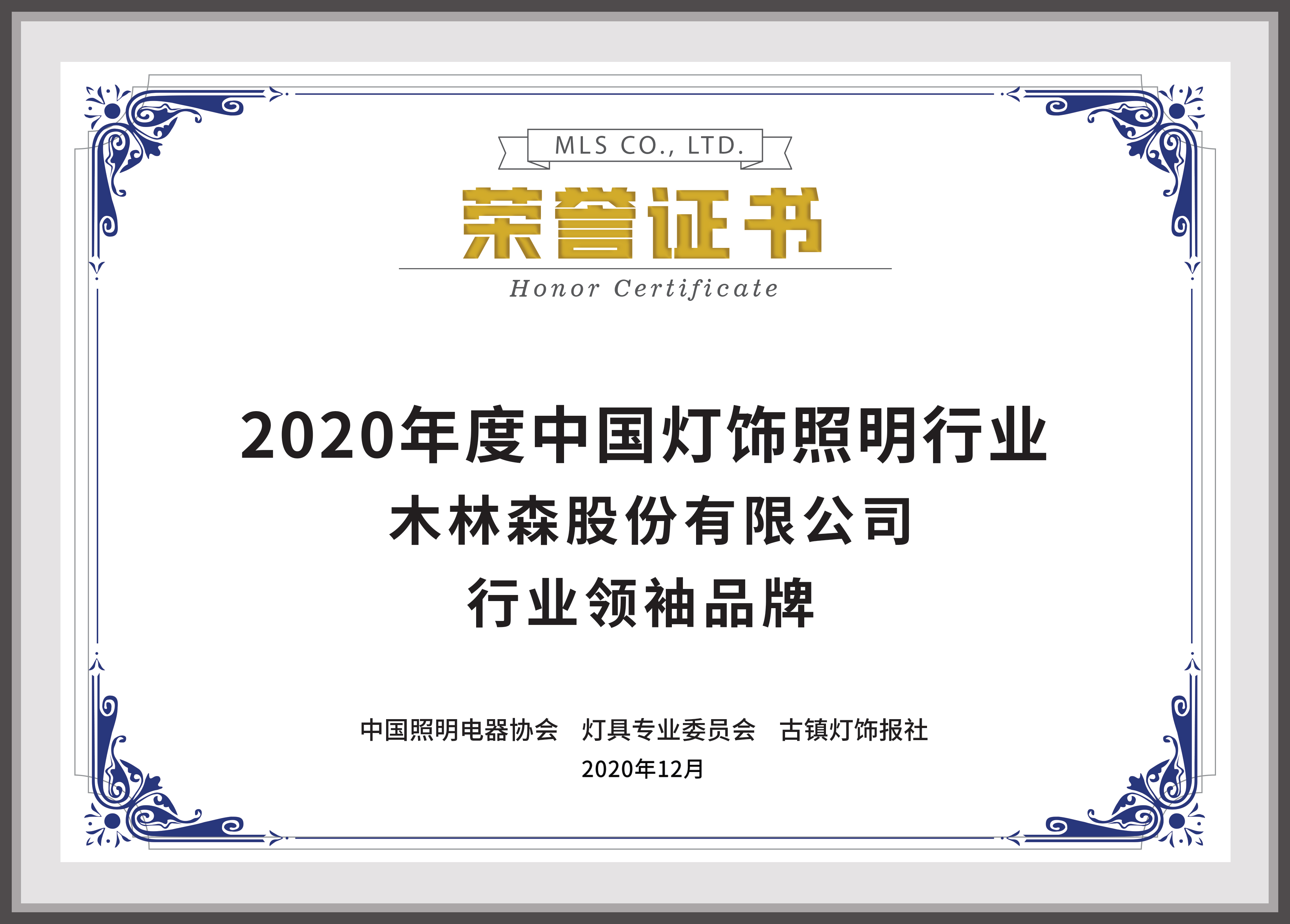 2020年度中国灯饰照明行业领袖品牌